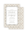 Fall Blockprint Invitation