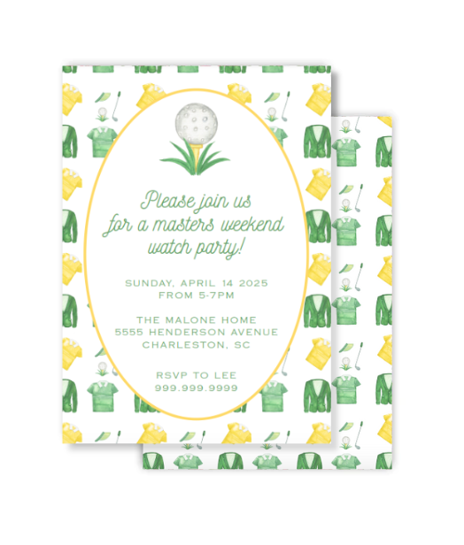 Masters Weekend Invitation