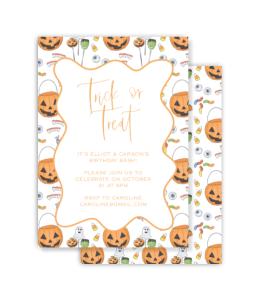 October Candy Invitation