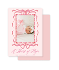 Pink Frame Christmas Card