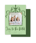 Green Bamboo Christmas Card