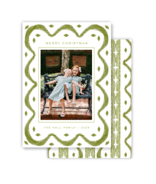 Ikat Christmas Card
