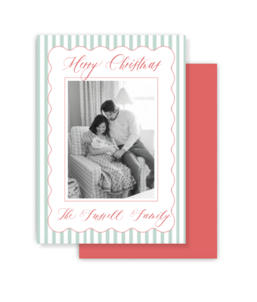 Tiny Stripe Christmas Card