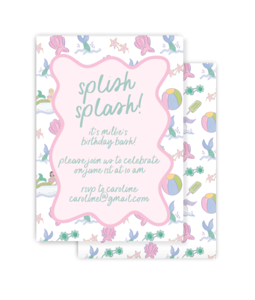 Mermaids & Unicorn Invitation