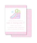Pink WATERSLIDE Invitation