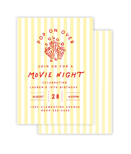 Movie Night Invitation