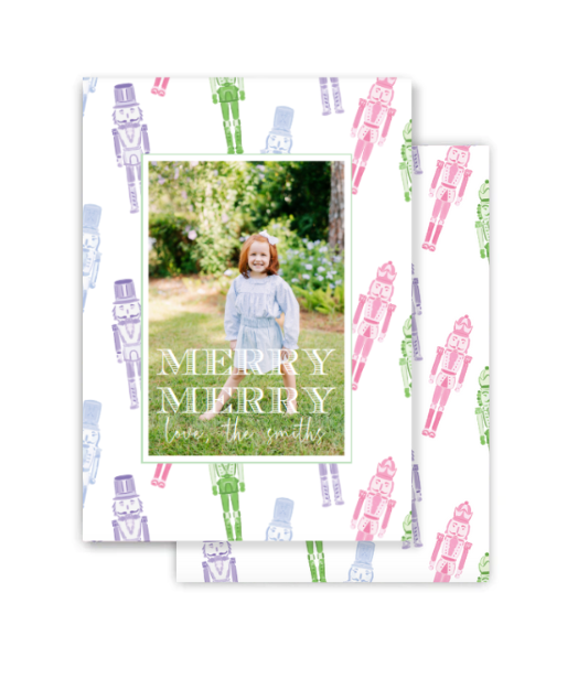 Colorful Nutcracker Christmas Card