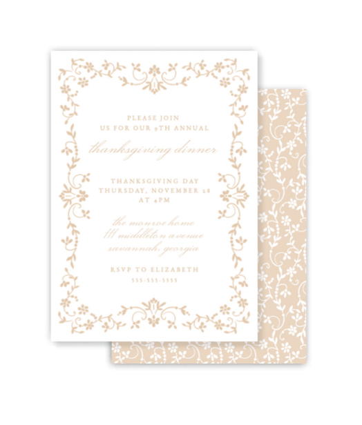 Fall Leaves Invitation