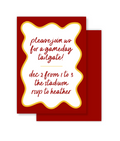 Gameday Invitation