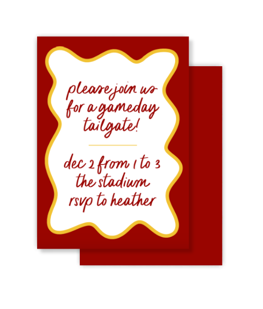 Gameday Invitation