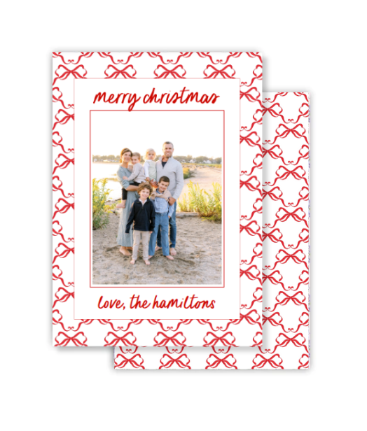 Holiday Bows Christmas Card