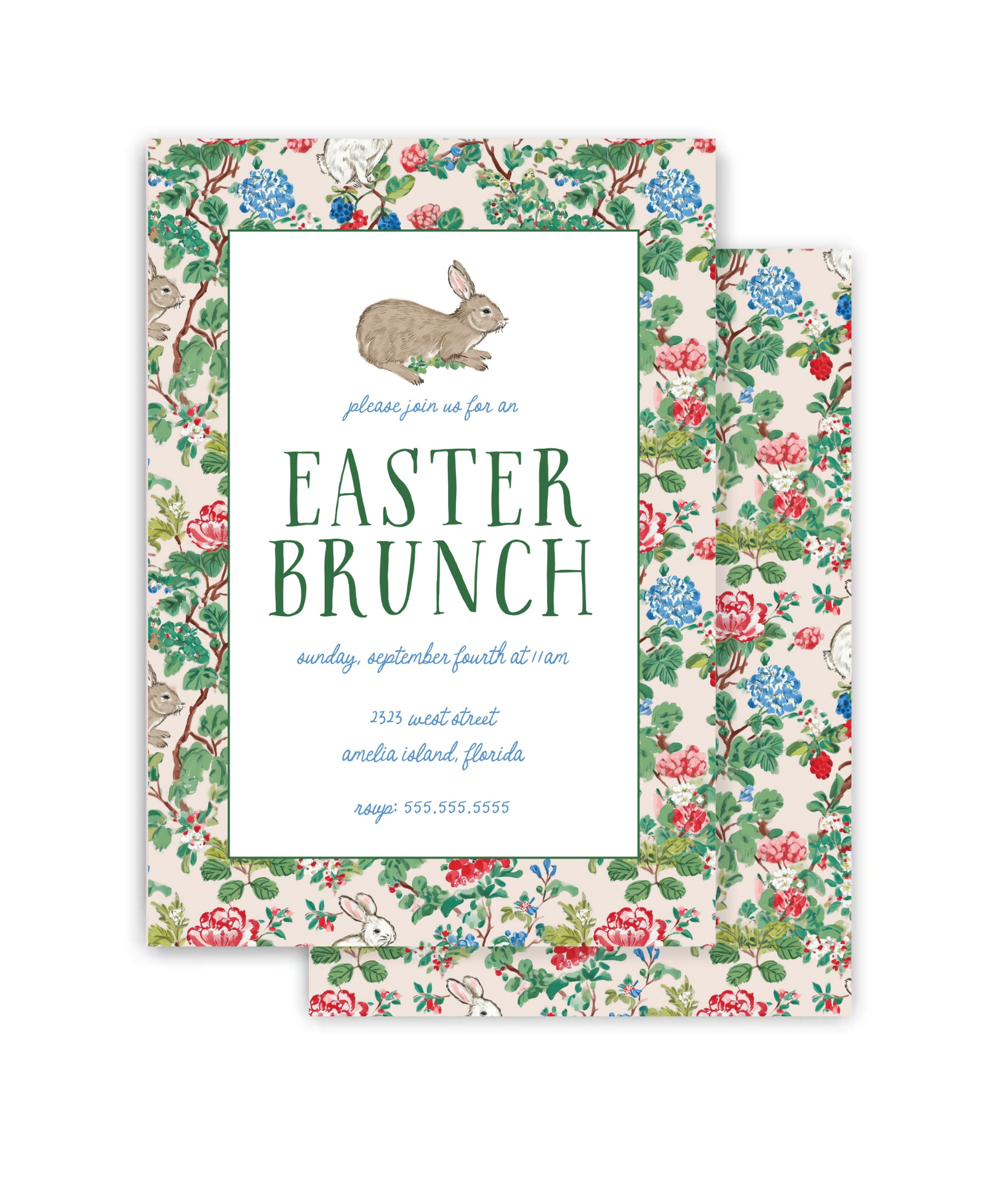 Spring Chintz Invitation