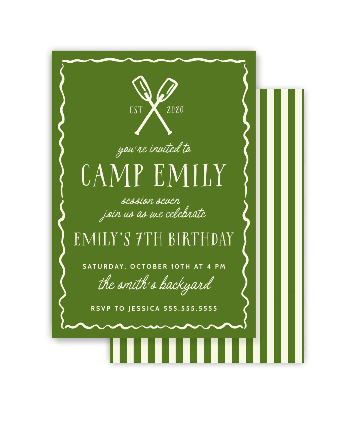 Camp Party Invitation