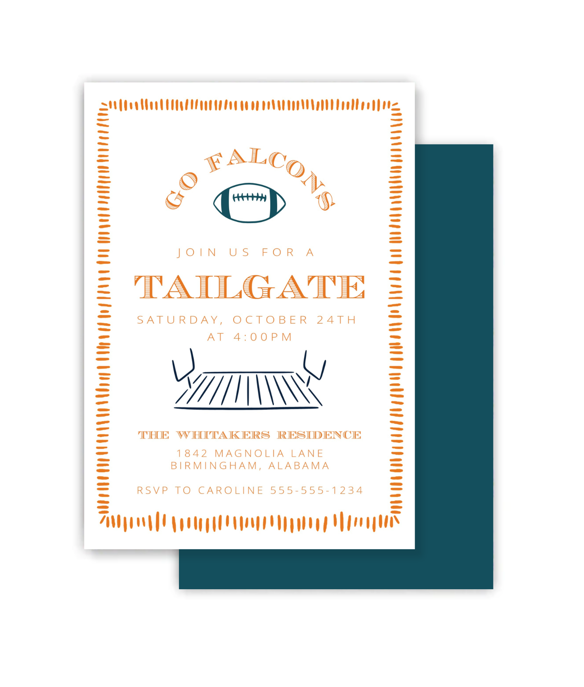 Choose Your Team Tailgate Invitation