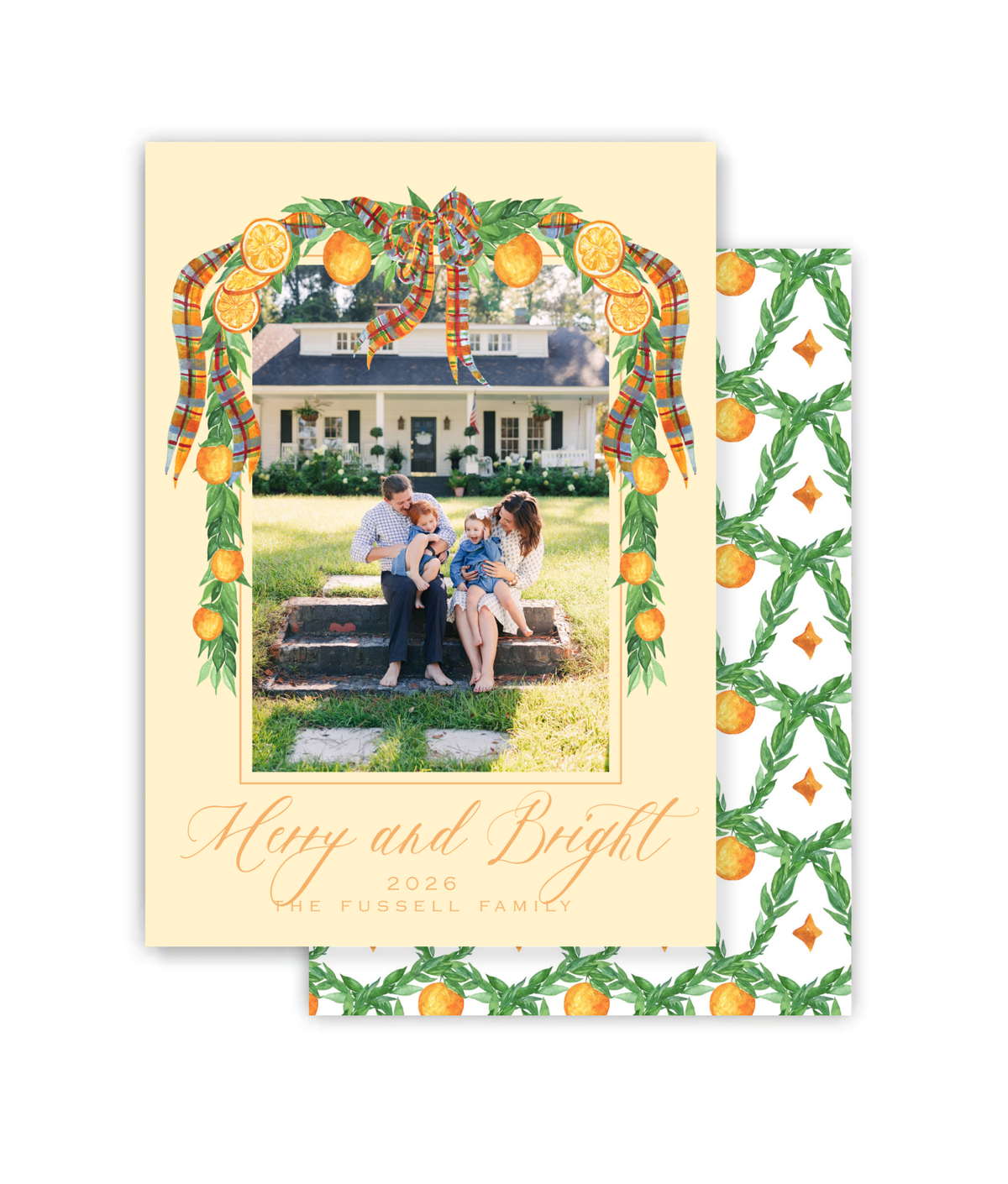 Citrus Garland Christmas Card
