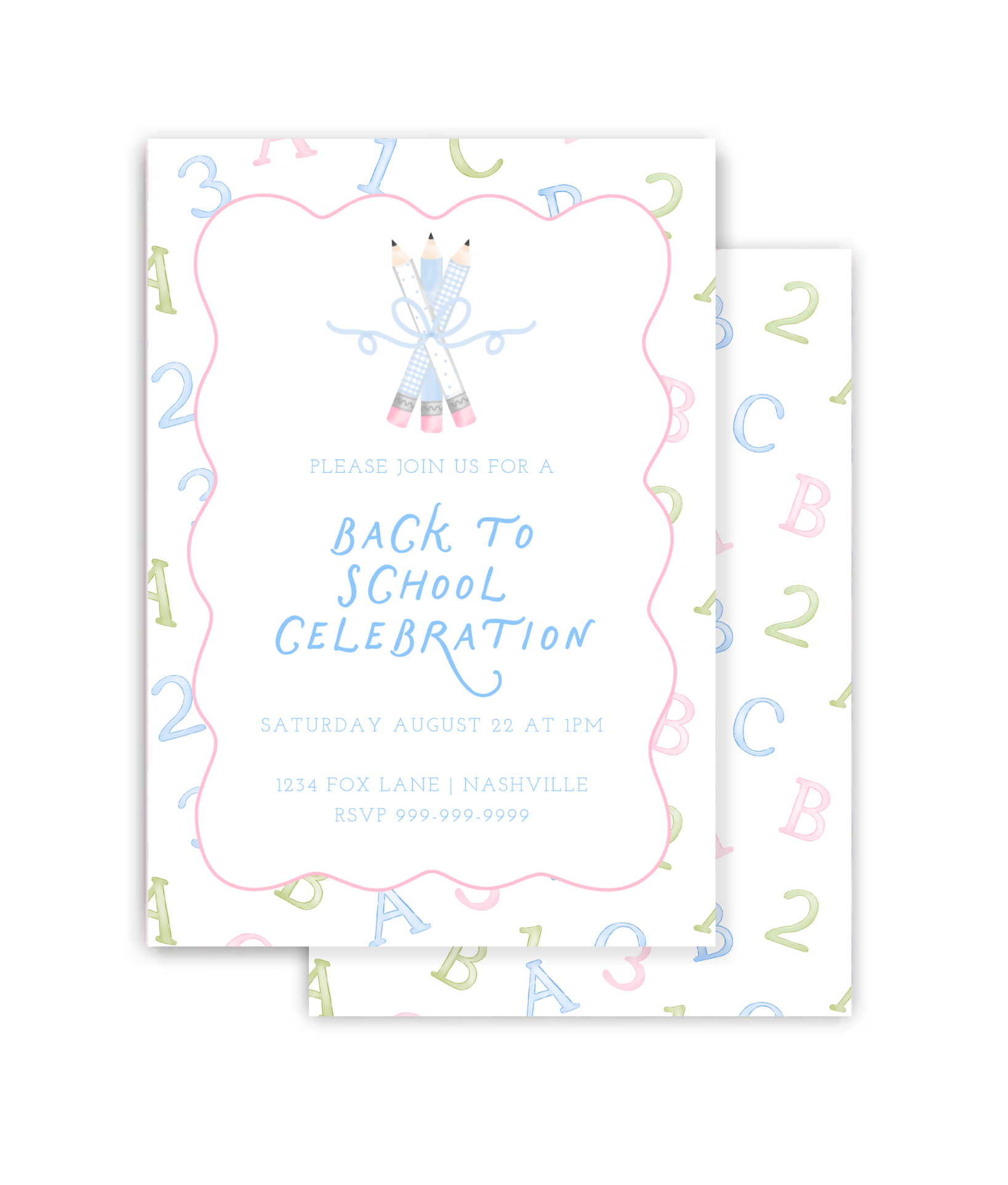 Pastel Learning Fun Party Invitation