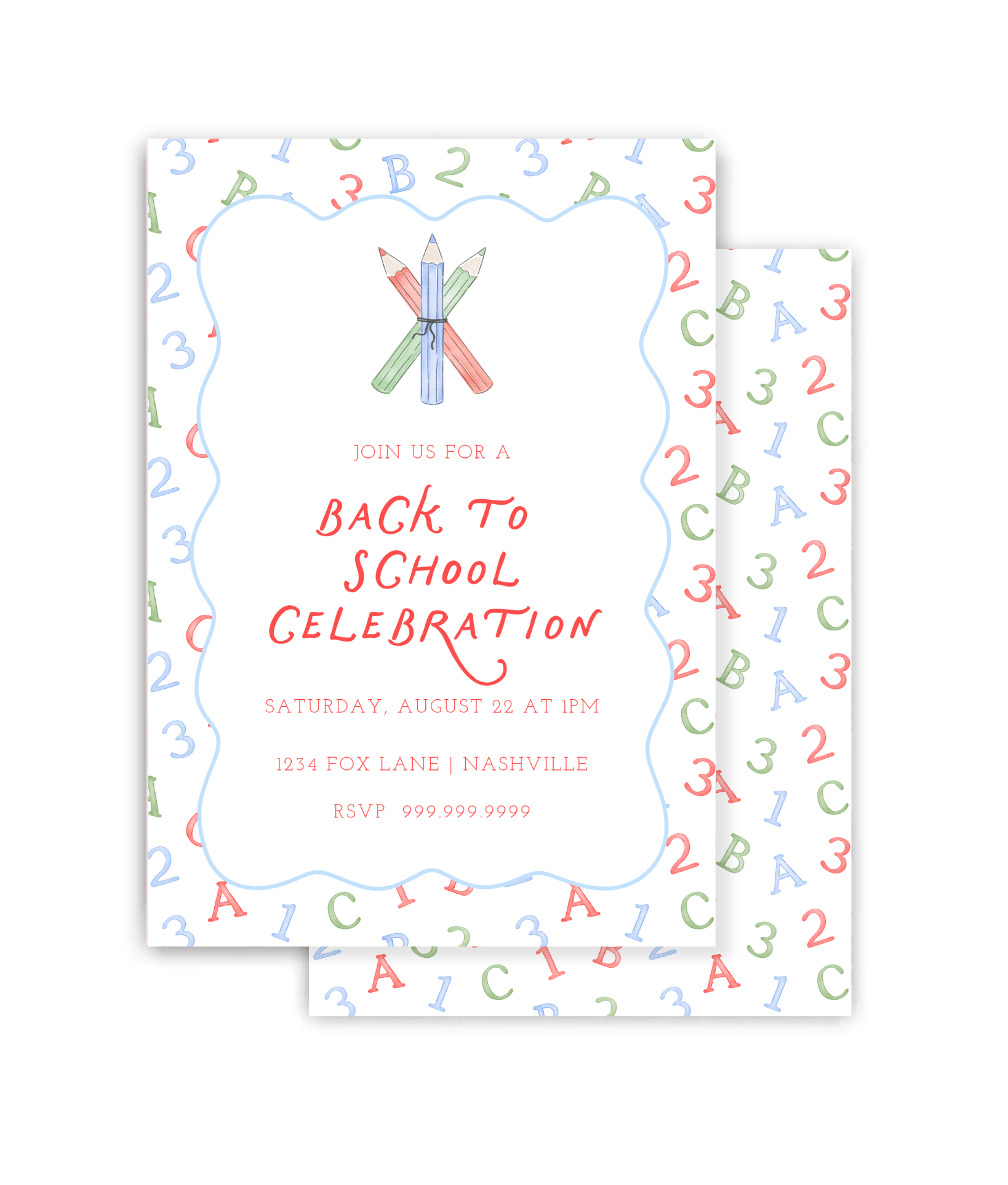 Primary Learning Fun Party Invitation