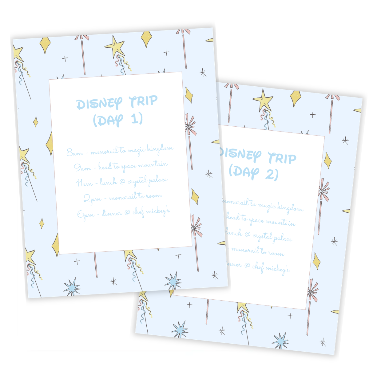 Magical Wand Itinerary