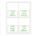 Squiggle Bow Placecards