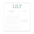 Colorblock 3 Section Notepad