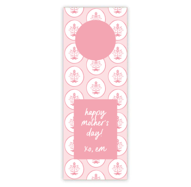 Francie Floral Wine Tag
