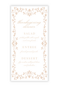 Fall Leaves Menu