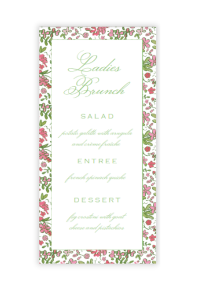 Secret Garden Menu