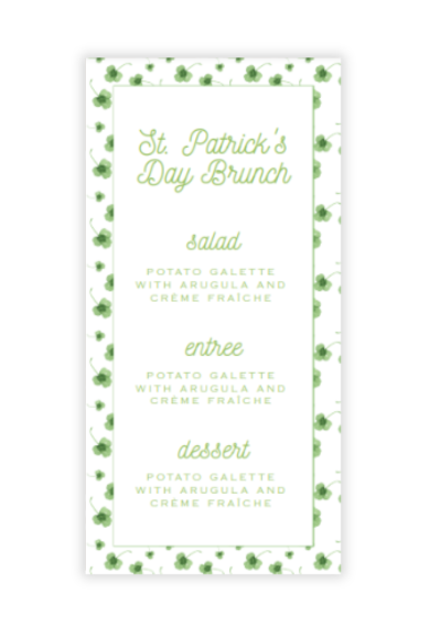 Little Luck Menu