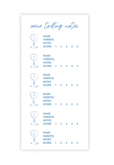Wine Tasting Notes
