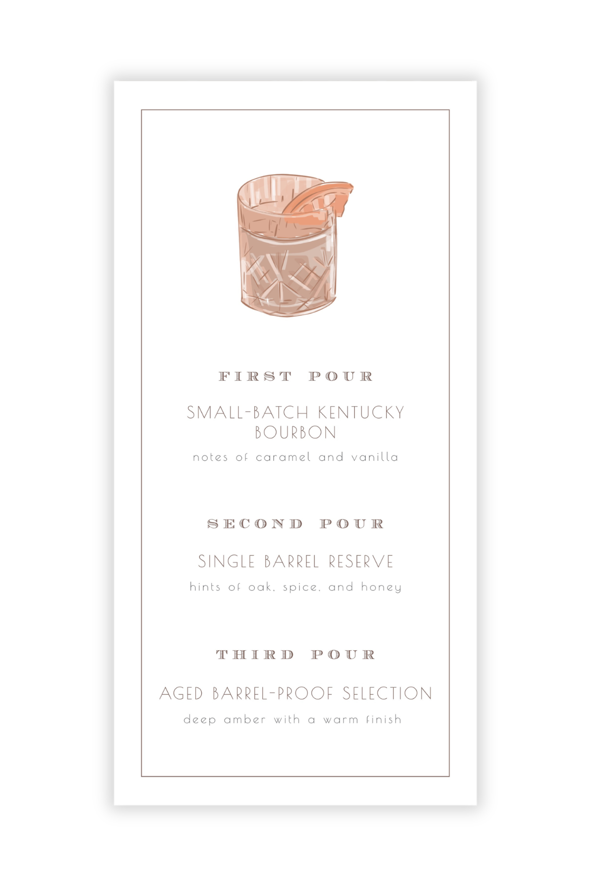 Bourbon Menu