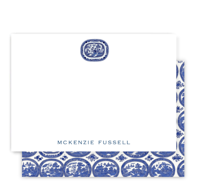Blue & White Platter Notecard