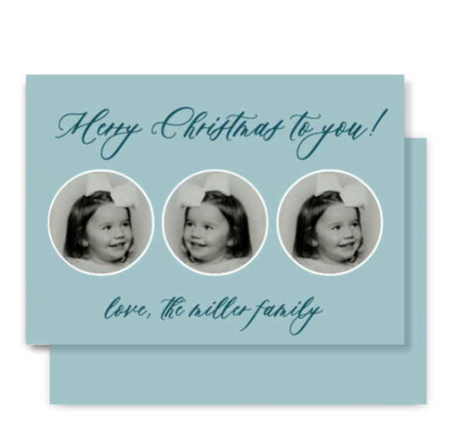 Mist Mini Frames Horizontal Christmas Card