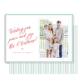 Tiny Stripe Horizontal Christmas Card