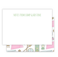 Girl Summer Camp Notecard
