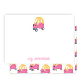 Pink Cozy Coupe Notecard