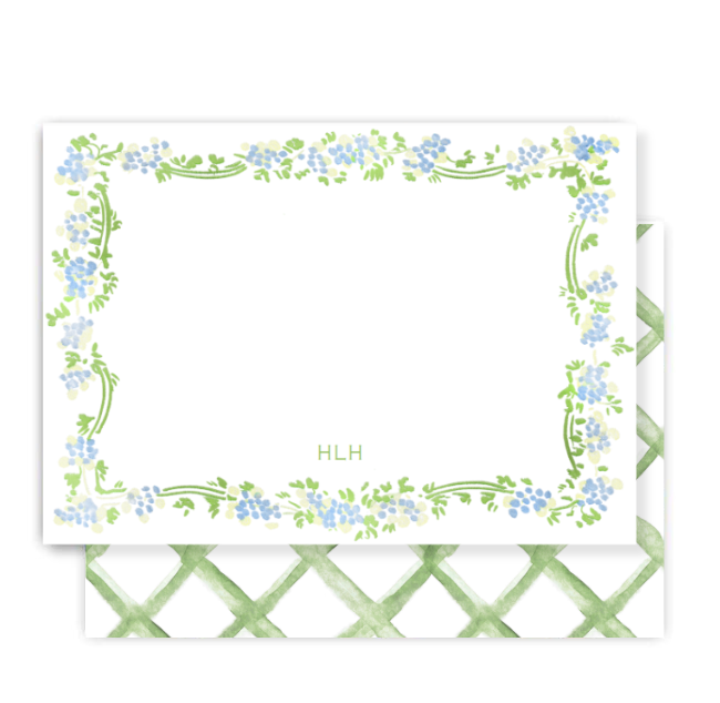 Green Fields Notecard