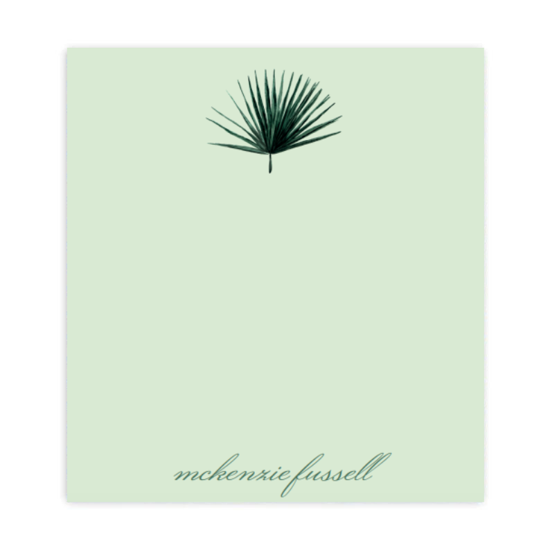 Palm Frond Notepad