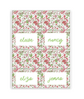 Secret Garden Placecards / Buffet Labels