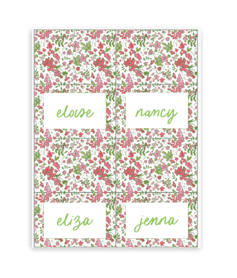 Secret Garden Placecards / Buffet Labels