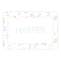 Pastel Learning Fun Name Tracing Placemat