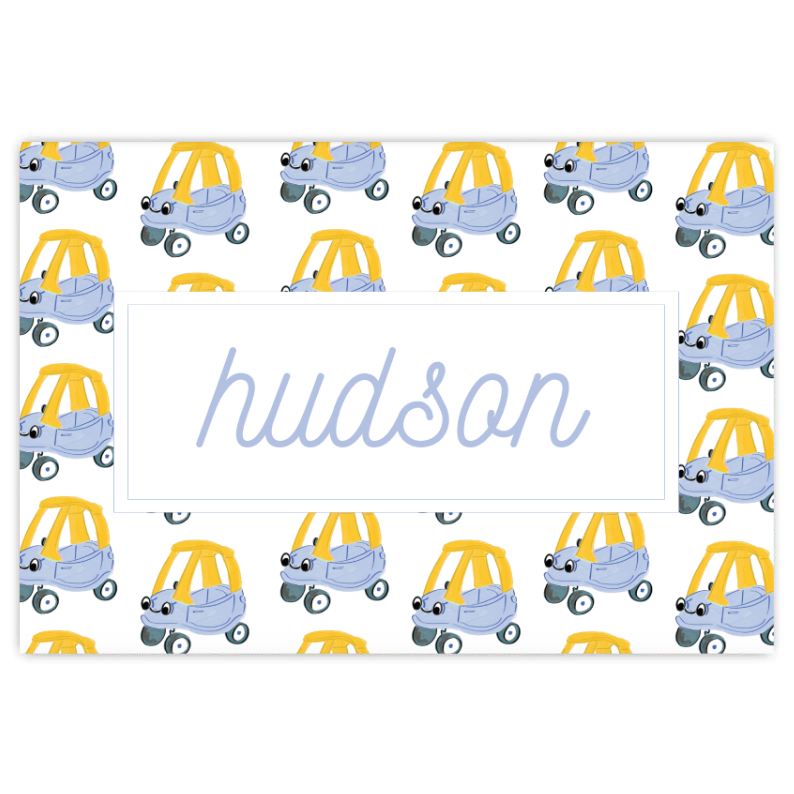 Blue Cozy Coupe Placemat