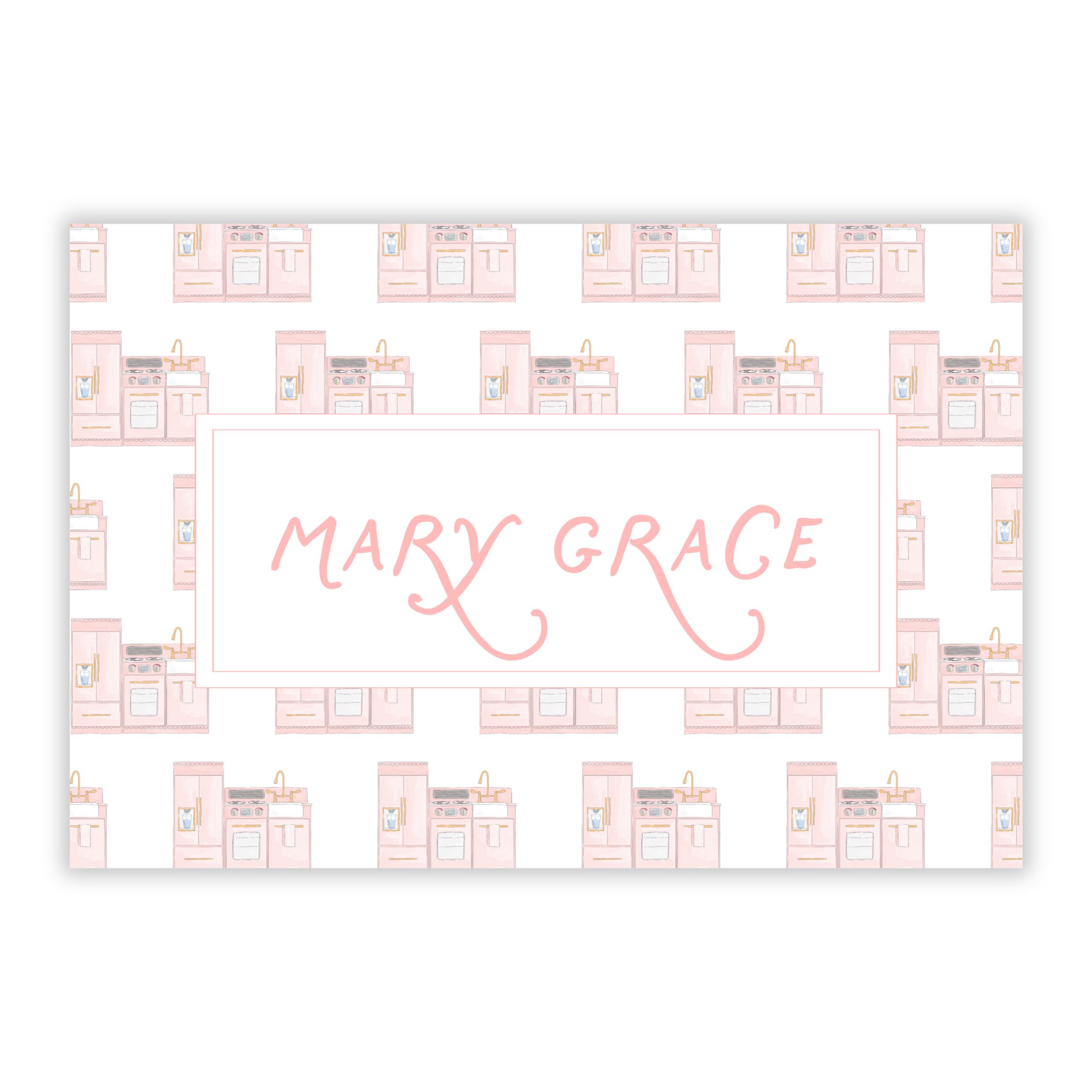 Pink Play Kitchen Placemat