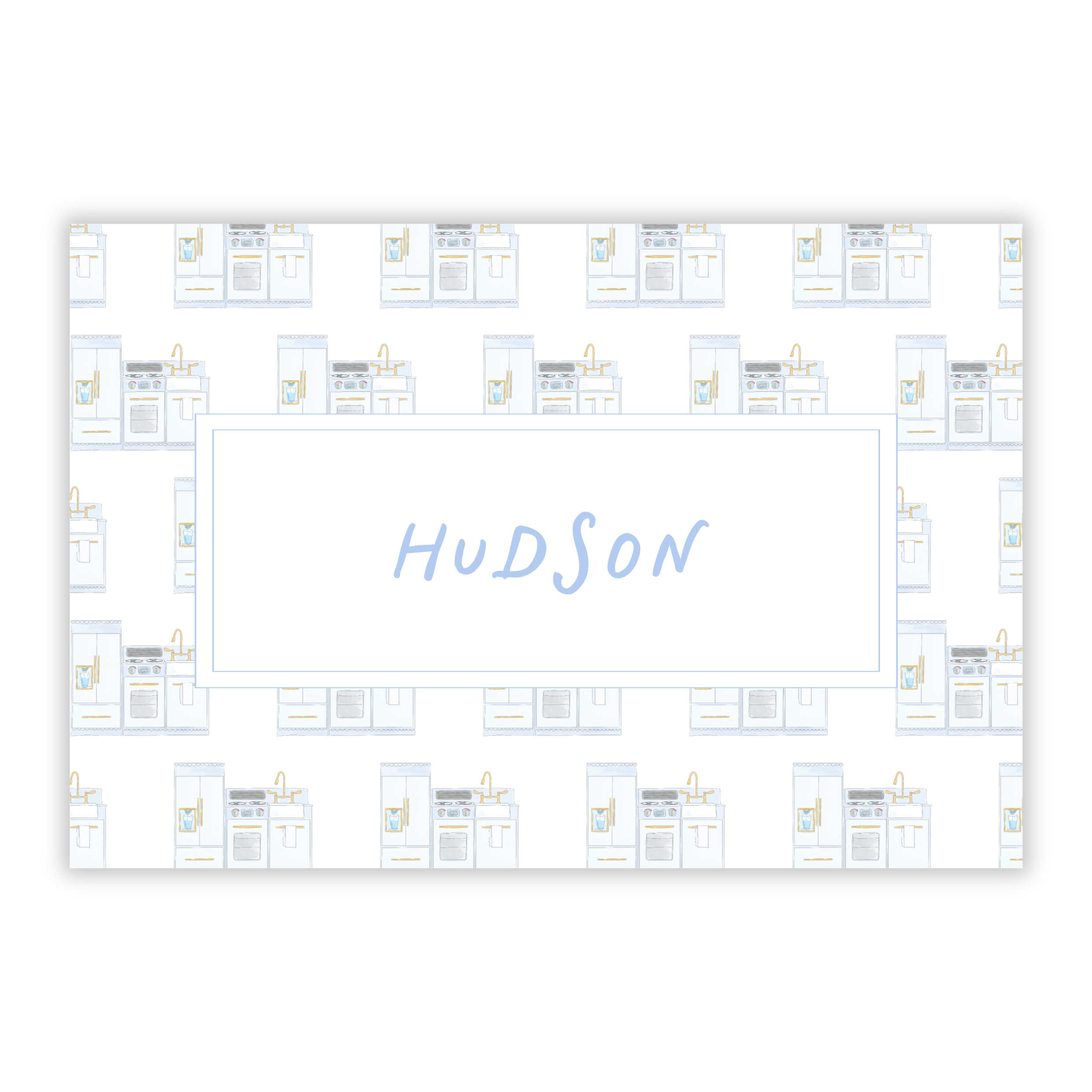 Blue Play Kitchen Placemat