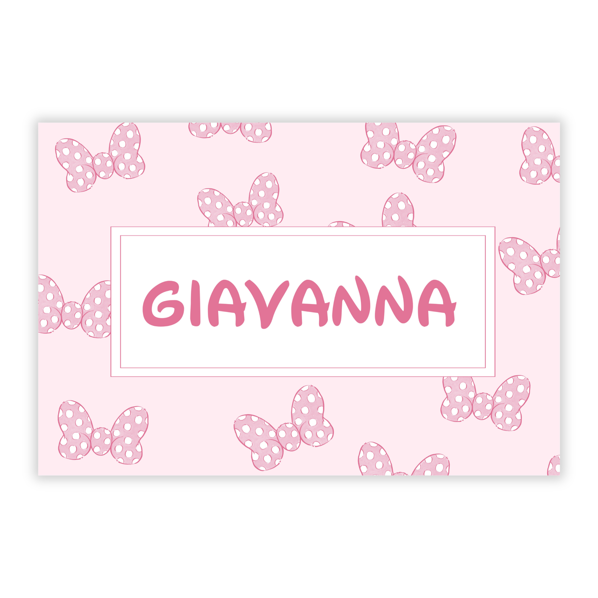 Polka Dot Bow Placemat