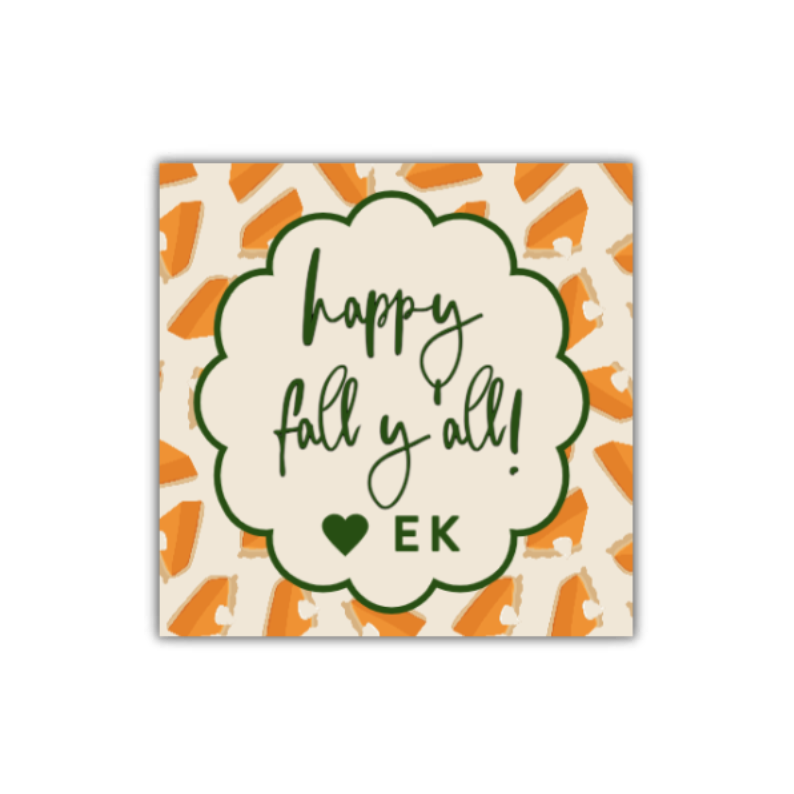 Pumpkin Pie Gift Tags / Stickers