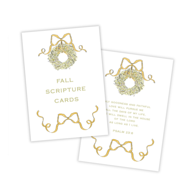 Fall Scripture Cards