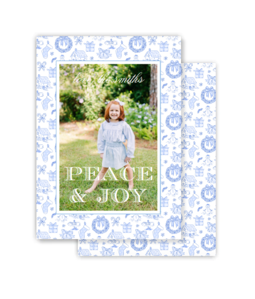 Christmas Toile Christmas Card