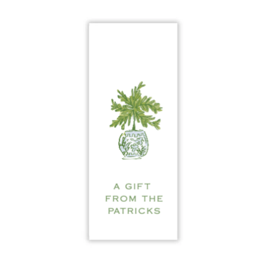 Classic Potted Plant Gift Tags