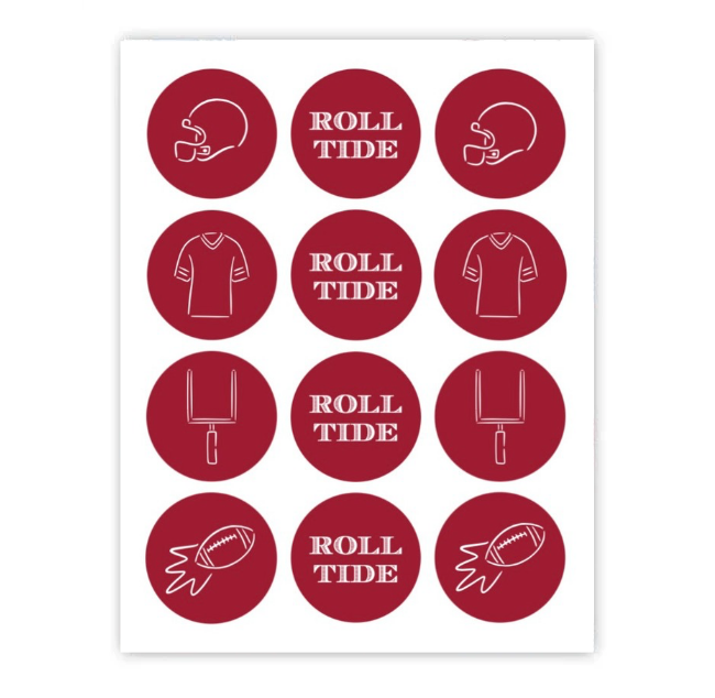 Tailgate Cupcake Toppers