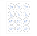 Party Animals Cupcake Toppers